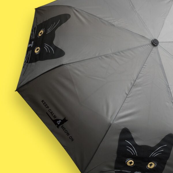 Keep Calm and Meow On Umbrella