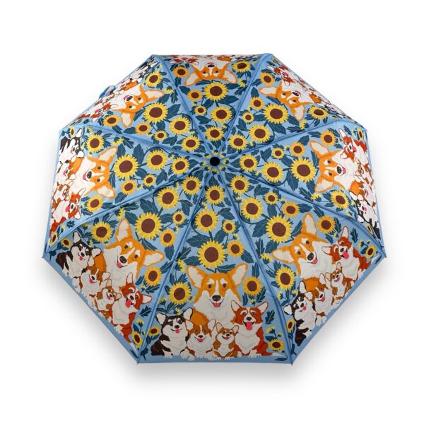 Corgi and Sunflowers Umbrella - Image 2
