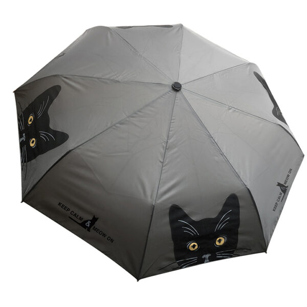 Keep Calm and Meow On Umbrella - Image 2