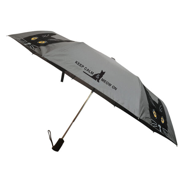 Keep Calm and Meow On Umbrella - Image 3