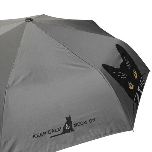 Keep Calm and Meow On Umbrella - Image 4