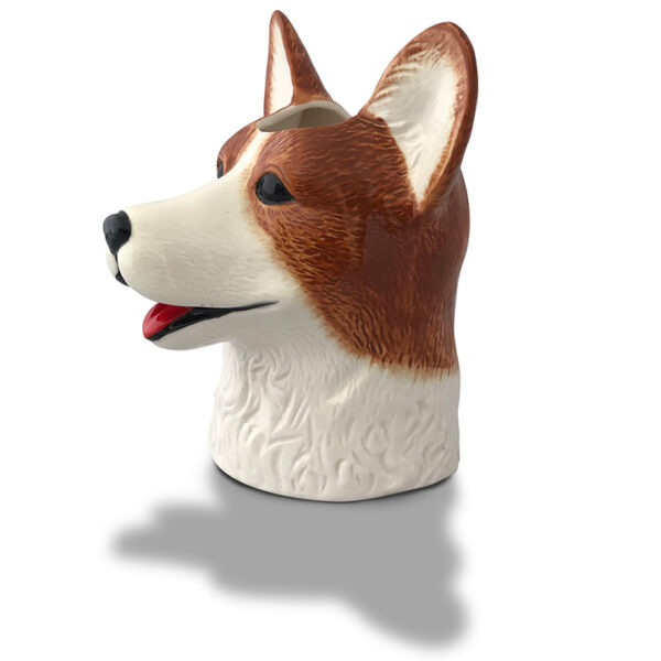 Long Neck Vase: Welsh Corgi Vase - Image 2