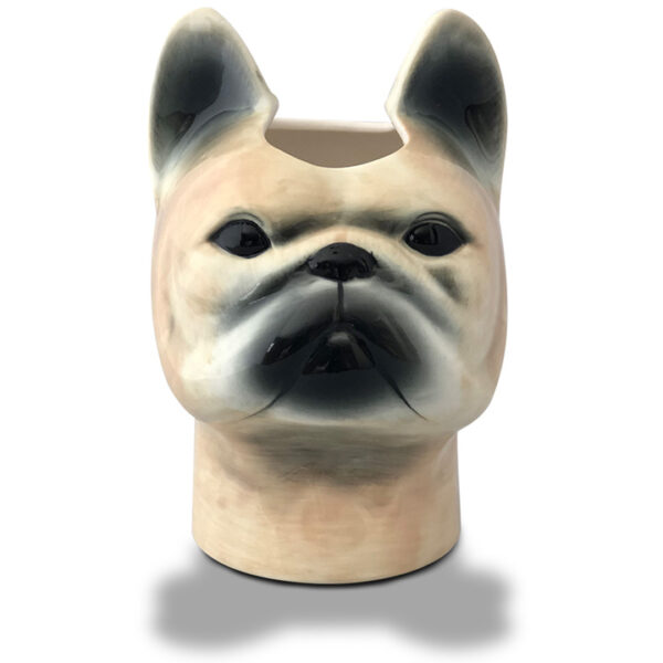 Long Neck Vase: Frenchie French Bulldog Vase