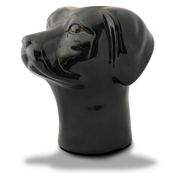 Long Neck Vase: Black Labrador Retriever Vase - Image 2
