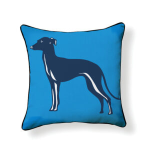 Greyhound - Blue Pillow