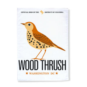 Wood Thrush Tea Towel