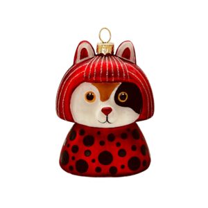 Naked Decor Exclusive: Amazing Yayoi Kusama Kusameow Glass Ornament