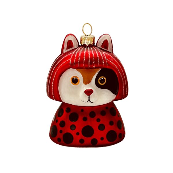 Naked Decor Exclusive: Amazing Yayoi Kusama Kusameow Glass Ornament