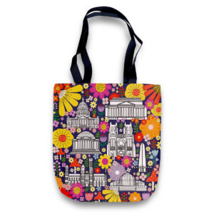 Cheeky Tote Bag - Washington DC Power / Flowers