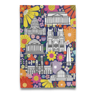 Washington DC: Power - Flowers Tea Towel