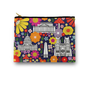 Washington DC: Power - Flowers Cosmetic/ Amenity Bag