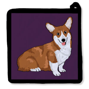 Hello Corgi Potholder