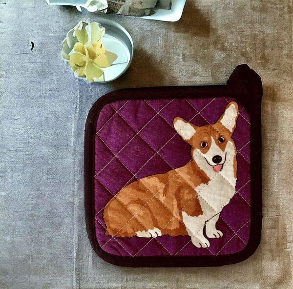 Hello Corgi Potholder - Image 2