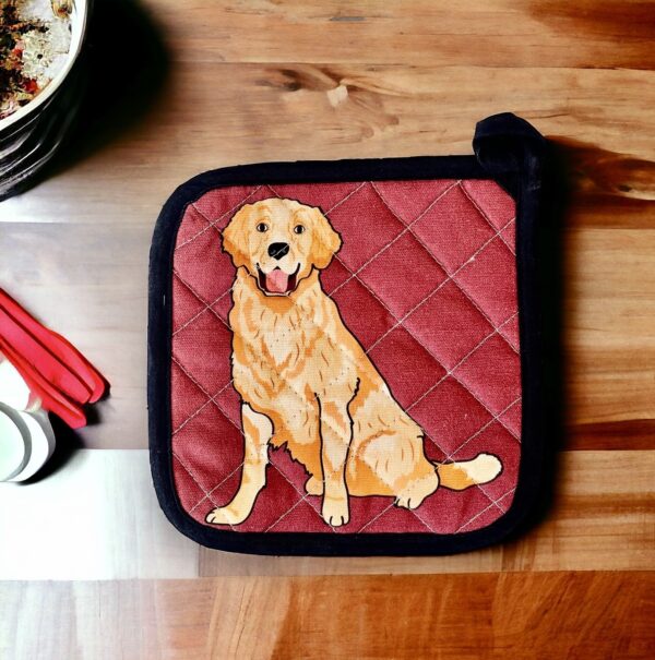 Hello Golden Retriever Potholder - Image 2