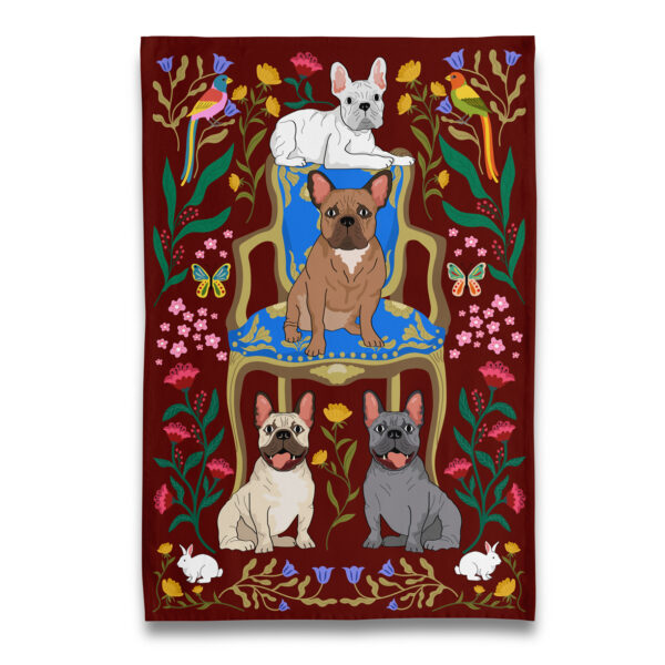 Must Love French Bulldog - Pardon my Frenchie Tea Towel