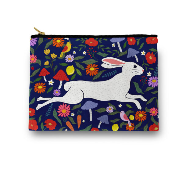 Garden of Bunny Rabbits Cosmetic/ Amenity Bag