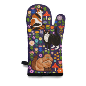 Spring Kitty Cats Oven Mitt
