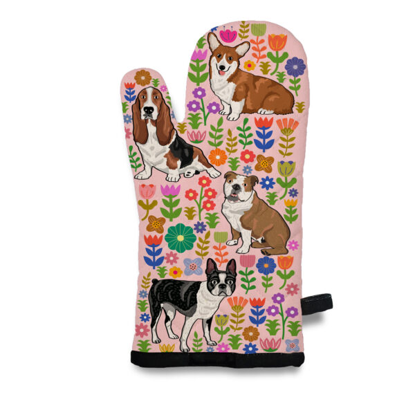 Spring Puppy Dogs Oven Mitt - Image 2