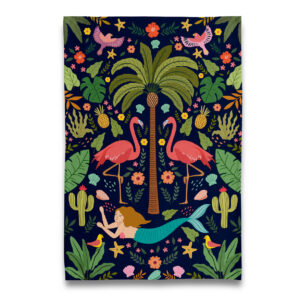 All Things Summer - Flamingo Paradise Tea Towel