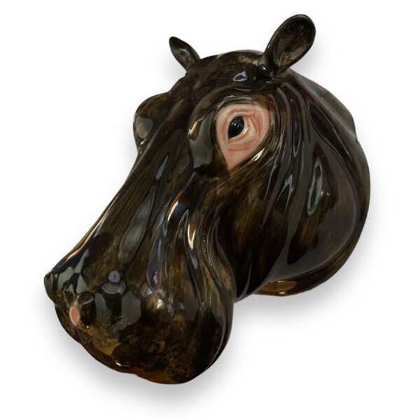 British Quail Ceramics: Hippo Wall Vase - Image 2