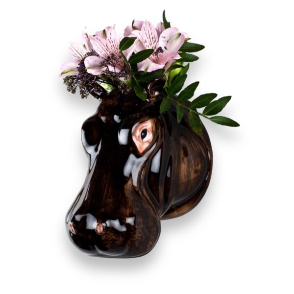British Quail Ceramics: Hippo Wall Vase - Image 3