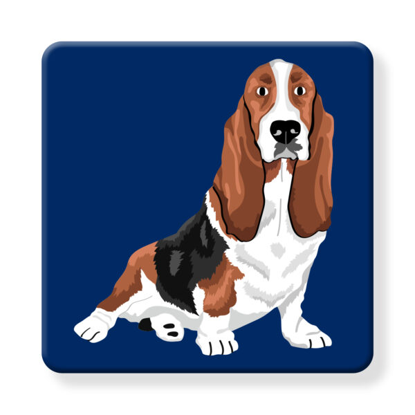 Set of 4 MDF Coasters - Hello Basset Hound - Image 2