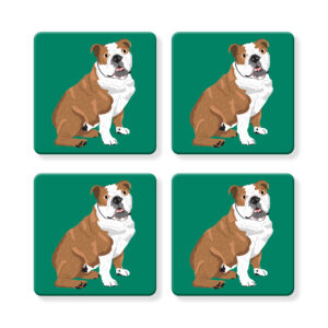 Set of 4 MDF Coasters - Hello English Bulldog