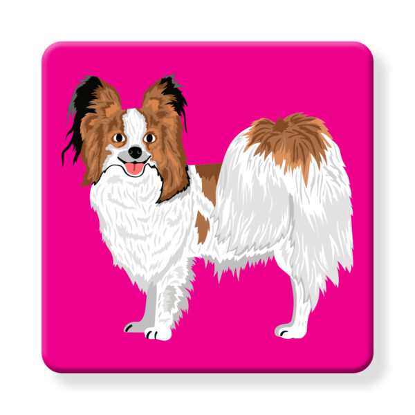 Set of 4 MDF Coasters - Hello Papillon - Image 2