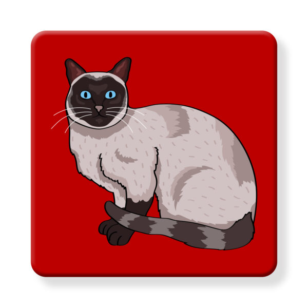 Set of 4 MDF Coasters - Hello Siamese Cat - Image 2