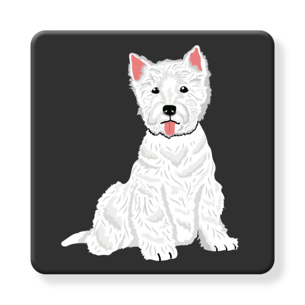 Set of 4 MDF Coasters - Hello Westie West Highland Terrier - Image 2