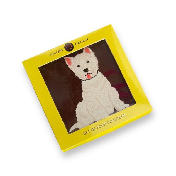 Set of 4 MDF Coasters - Hello Westie West Highland Terrier - Image 3