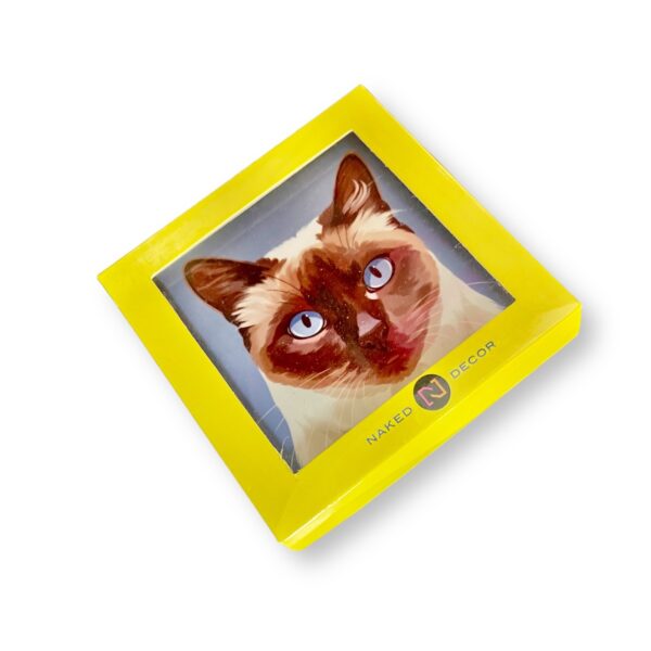 Set of 4 MDF Coasters - Siamese Cat - Image 2