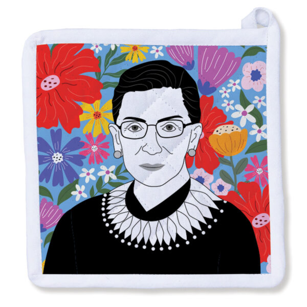 Portrait of Ruth Bader Ginsburg RBG Potholder