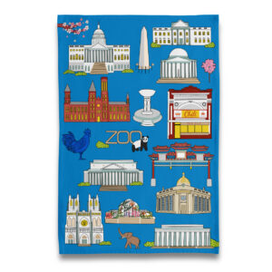 Washington DC Landmarks Tea Towel