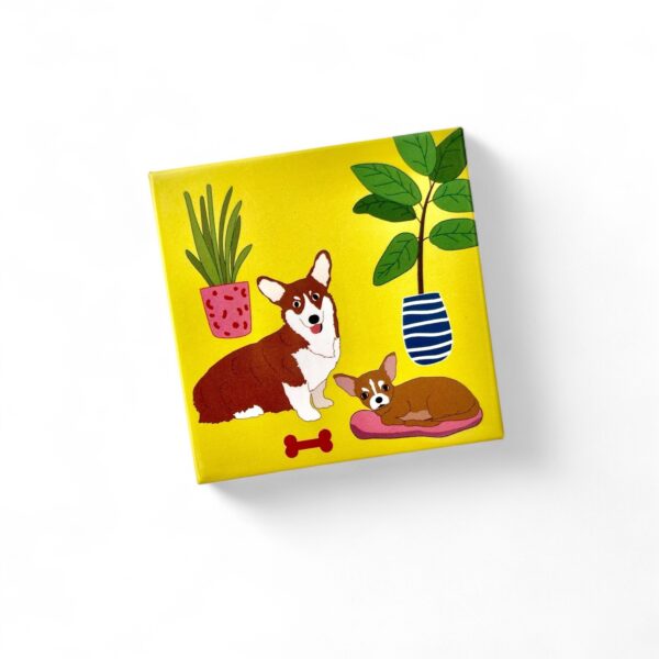Set of 4 Assortment Fridge Magnets- Living with Dogs - Image 3