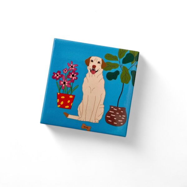 Set of 4 Assortment Fridge Magnets- Living with Dogs - Image 4