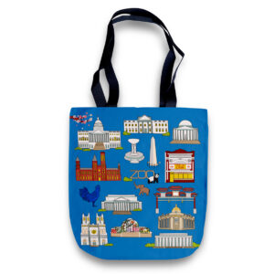Cheeky Tote Bag - Washington DC Landmarks