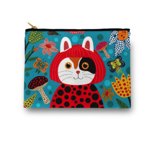 Yayoi Kusama Kusameow Calico Cat Cosmetic/ Amenity Bag