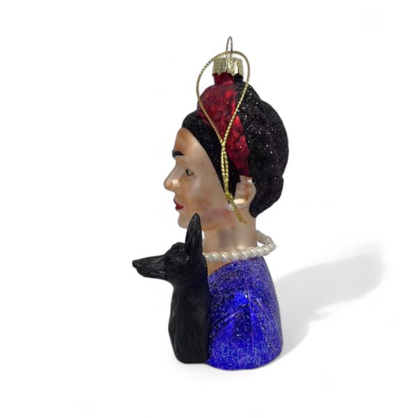 Naked Decor Exclusive: Women We Admire- Frida Kahlo with her Pet Dog Señor Xolo Ornament - Image 2