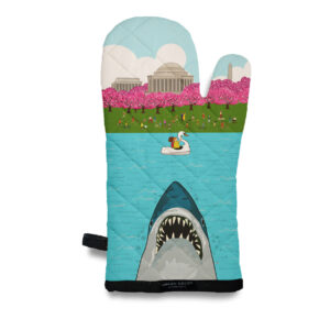 JAWS: Shark at Potomac River in Washington DC Oven Mitt