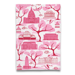 Toile de DC Cherry Blossom Tea Towel