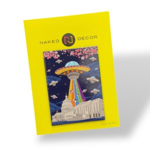Fridge Magnet- UFO over the US Capitol