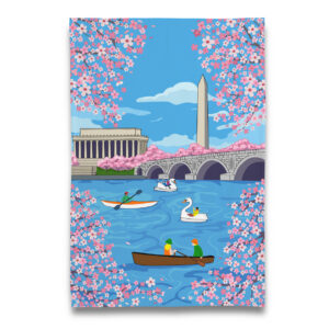 Let It Bloom - Washington DC Cherry Blossom Tea Towel  