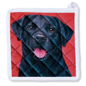 Black Labrador Puppy Potholder