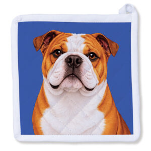 English Bulldog Puppy Potholder