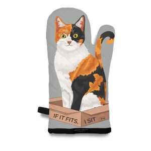 Calico Cat: If It Fits, I Sit Oven Mitt