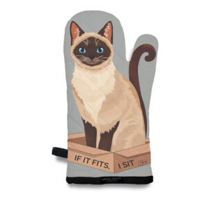 Siamese Cat: If It Fits, I Sit Oven Mitt