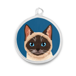 Modern Siamese Cat Round Potholder / Hot Pad
