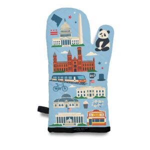 Washington DC Iconic - Blue Oven Mitt