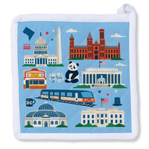 Washington DC Iconic - Blue Potholder